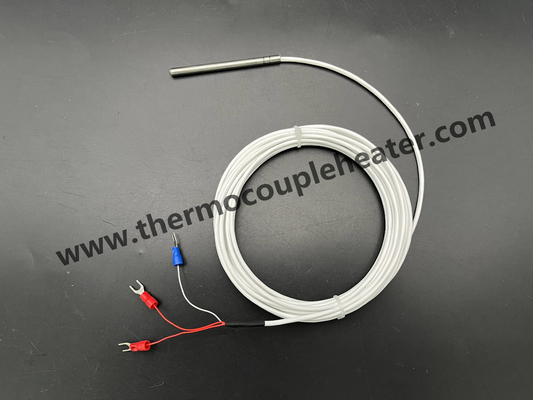 Cable de teflón con sensor de temperatura RTD PT100 aislado por minerales clase A