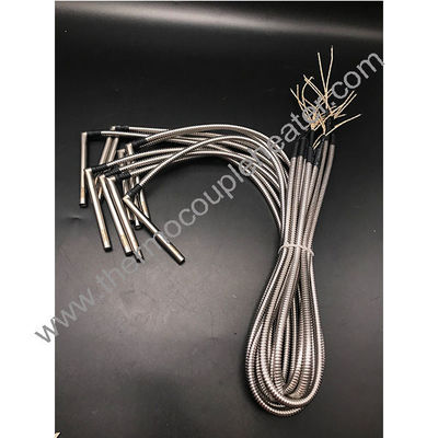 Elementos de calefacción de cartuchos eléctricos de forma L con tubo de metal flexible