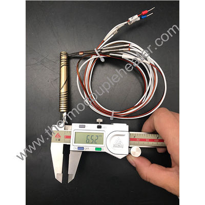 Calentadores de bobina de alta temperatura de latón / cobre con boquilla de corriente caliente con o sin termopar