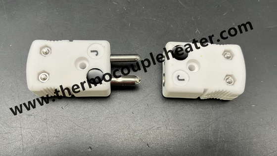 Conector de termopares cerámicos tipo J tamaño estándar masculino y femenino