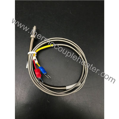 El cable de cable de tipo M6 / M8 / M14 '' sensor de temperatura de la sonda de tornillo termopareja tipo K 2m
