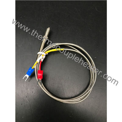 El cable de cable de tipo M6 / M8 / M14 '' sensor de temperatura de la sonda de tornillo termopareja tipo K 2m