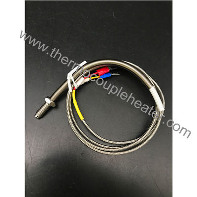 El cable de cable de tipo M6 / M8 / M14 '' sensor de temperatura de la sonda de tornillo termopareja tipo K 2m