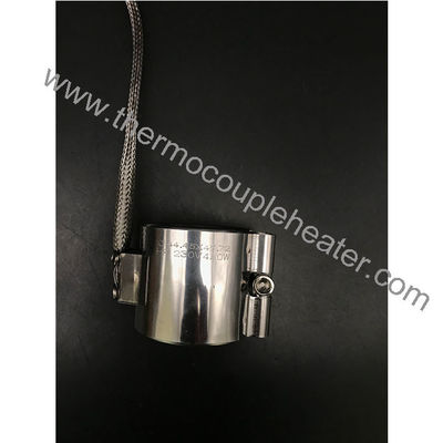 Extrusor de acero inoxidable de barril de tornillo Mica Calentador de banda aislada con termoparejo