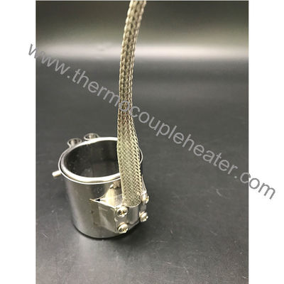 Extrusor de acero inoxidable de barril de tornillo Mica Calentador de banda aislada con termoparejo