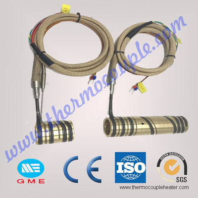 Calentador de resistencia eléctrica de cobre amarillo de los calentadores de bobina del calentador de la boca del tubo del corredor caliente