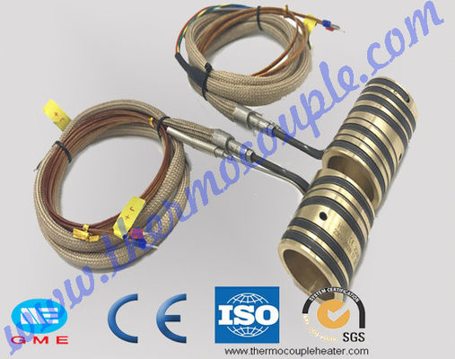 Calentador de resistencia eléctrica de cobre amarillo de los calentadores de bobina del calentador de la boca del tubo del corredor caliente