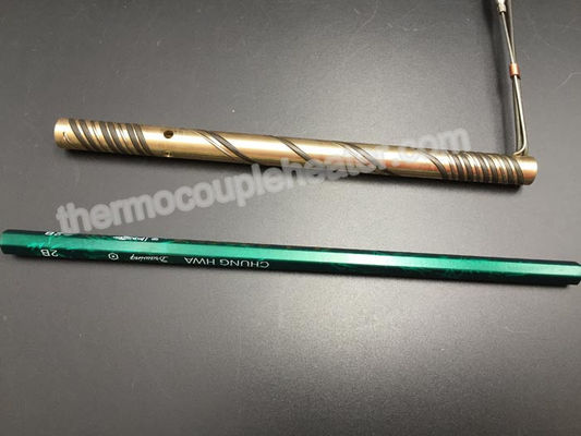 Calentador de bobina de cobre amarillo de la boca del corredor caliente de ID6.6mm OD9.6mm mini con la longitud 155m m