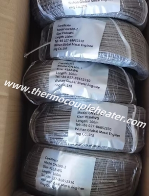 Cable resistente a altas temperaturas de fibra de vidrio y aislamiento de mica de acero de malla de protección