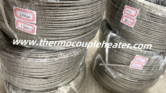 Cable resistente a altas temperaturas de fibra de vidrio y aislamiento de mica de acero de malla de protección