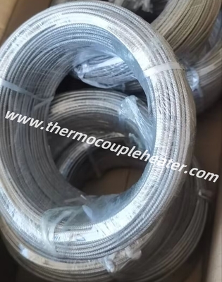 Cable resistente a altas temperaturas de fibra de vidrio y aislamiento de mica de acero de malla de protección