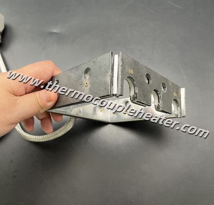 Calentador aislado Mica cuadrado personalizado con marco de protección de acero y conector rápido