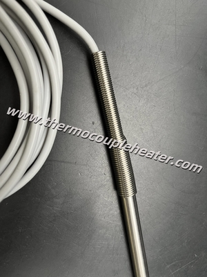 RTD Sensor de temperatura PT100 Proba SS316 Envase con cable de silicona