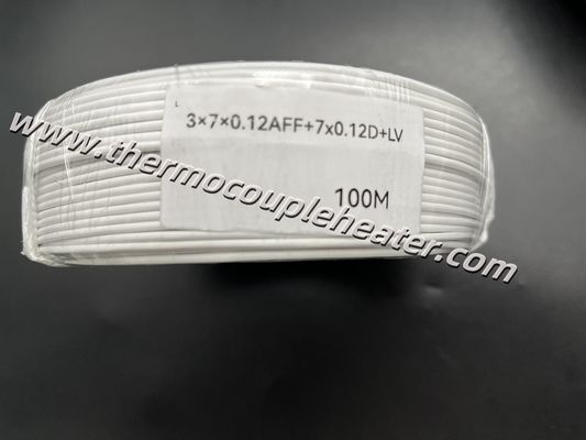 RTD PT100 Cables de extensión de teflón aislados con escudo de papel aluminio y alambre de drenaje