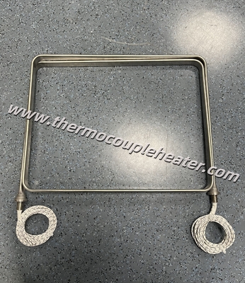 Alta potencia Flat Tubular Elementos de calefacción del calentador de aceite de lado montado