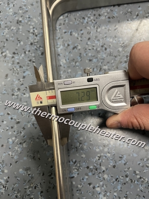 Alta potencia Flat Tubular Elementos de calefacción del calentador de aceite de lado montado