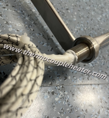 Alta potencia Flat Tubular Elementos de calefacción del calentador de aceite de lado montado