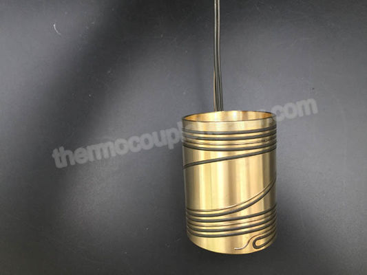Calentadores de bobina de la industria plástica con el material grande del latón del diámetro del termopar