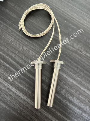 Calentador de cartuchos de alta densidad para ignición de pellets 240V 1000W Calentador eléctrico de cartuchos de moho con cables encrucijados