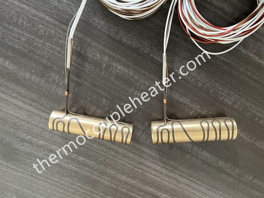 Resistencia térmica eléctrica para calentador de corredor caliente, bobina de acero inoxidable con manguito de latón, equipo de calentamiento flexible