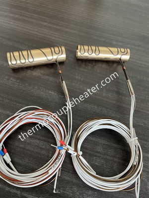 Resistencia térmica eléctrica para calentador de corredor caliente, bobina de acero inoxidable con manguito de latón, equipo de calentamiento flexible