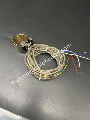 Resistencia térmica eléctrica para calentador de corredor caliente, bobina de acero inoxidable con manguito de latón, equipo de calentamiento flexible