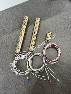 Resistencia térmica eléctrica para calentador de corredor caliente, bobina de acero inoxidable con manguito de latón, equipo de calentamiento flexible