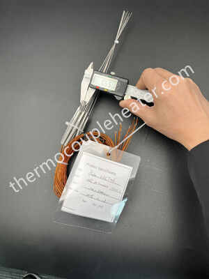 Sonda de termopar tipo J en 0,65 mm con cable de conexión Kapton