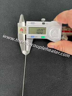 Sensor RTD PT100 ultra delgado de 1.0x100 mm ¢ Probe de temperatura en miniatura de alta precisión