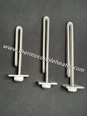 Elemento calefactor de inmersión con brida de acero inoxidable para calentador de tanque de agua industrial certificado por UL