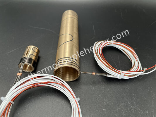 Calentador de bobina de banda de sujeción axial de resistencia eléctrica con termoparejo tipo J para sistema de corriente caliente