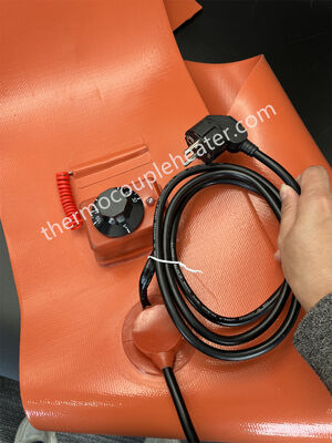 220v 200l calentador de banda industrial flexible del bidón de aceite eléctrico de la goma de silicona de 55 galones