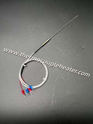 1.0mm Ultra delgado mineral aislado PT100 RTD sensor de 4 alambres de alta precisión para espacios confinados