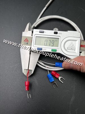 1.0mm Ultra delgado mineral aislado PT100 RTD sensor de 4 alambres de alta precisión para espacios confinados