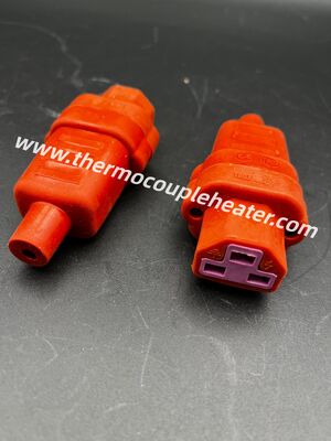 Enchufe hembra de silicona de alta temperatura de 3 pines para calentadores eléctricos industriales