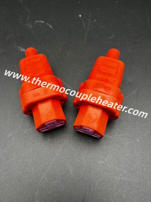 Enchufe hembra de silicona de alta temperatura de 3 pines para calentadores eléctricos industriales