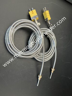 Rango de medición flexible del termoparejo: -200-400 grados sondas termoparejo mineral aislado