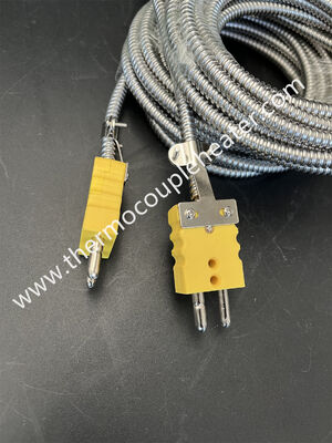 Rango de medición flexible del termoparejo: -200-400 grados sondas termoparejo mineral aislado