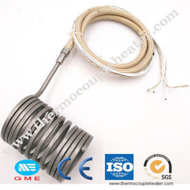 Tipo calentador de la primavera de bobina caliente del corredor con la trenza del acero inoxidable del cordón del termopar el 1M de K