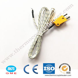 tipo simple aislado mineral termopar de la punta de prueba k del punto del cable con el enchufe