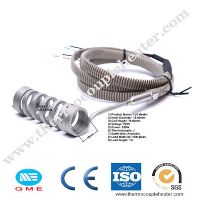 Calentador caliente de encargo eléctrico de la boca del corredor de los calentadores de bobina para el moldeo por inyección