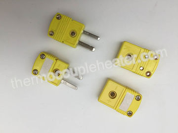 Mini tipo termoplástico varón del conector de termopar de K y mini tamaño femenino
