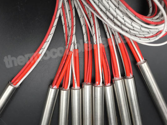 Calentadores del cartucho del diámetro el 12.70MM con las ventajas y el termopar J de la fibra de vidrio