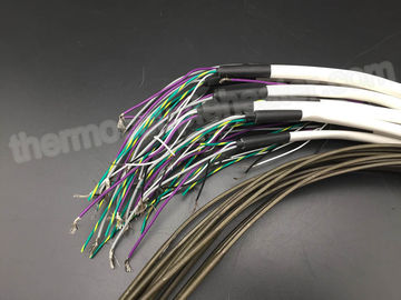 los calentadores de la bobina/del cable de 4.2x2.2m m con J mecanografían el termopar y el cable barnizado el silicón blanco