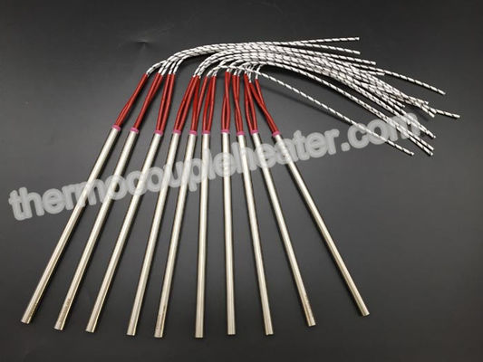 El calentador miniatura del cartucho de la envoltura del acero inoxidable con externamente lleva y casquillo de cerámica