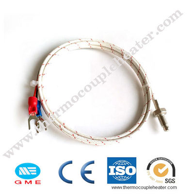 Choque el termopar del estilo del reborde K de la punta de prueba de la prueba SS304