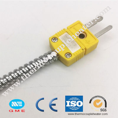 Tipo termopar acorazado de K del cable del MI con el alambre de la extensión de los 2m