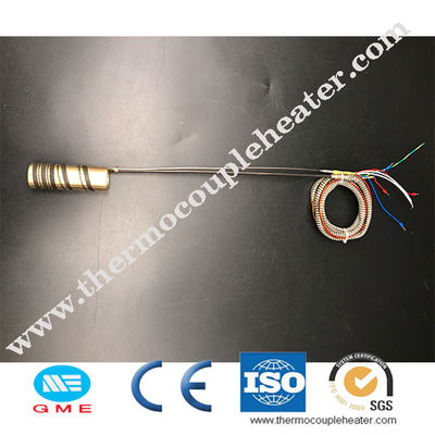 Calentador de bobina de cobre amarillo de la boca del tubo del corredor caliente del aislamiento del MgO