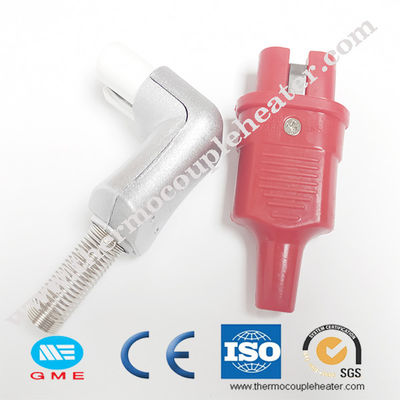 Tipo enchufes des alta temperatura del ángulo del silicón para los calentadores