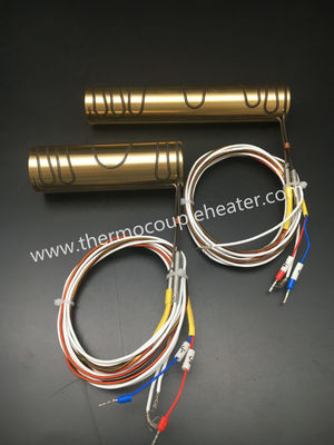 Calentadores de bobina de cobre amarillo del resistor de Microtubular para la industria plástica de la inyección